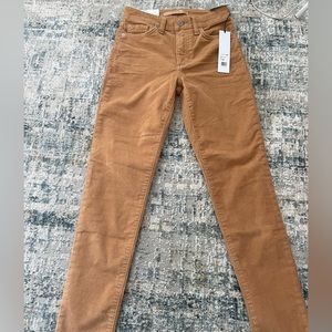 Joes Brown/Beige Corduroy High Rise Skinny Ankle Jeans Size 24